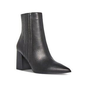 Aqua College Womens 9 M Black Leather Waterproof Zip Up Ankle Booties NIB KV7